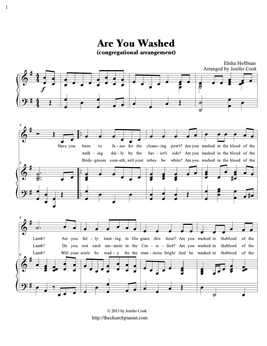 Congregational Piano Hymn Arrangements Booklet One Choir scores gallery preview page 5