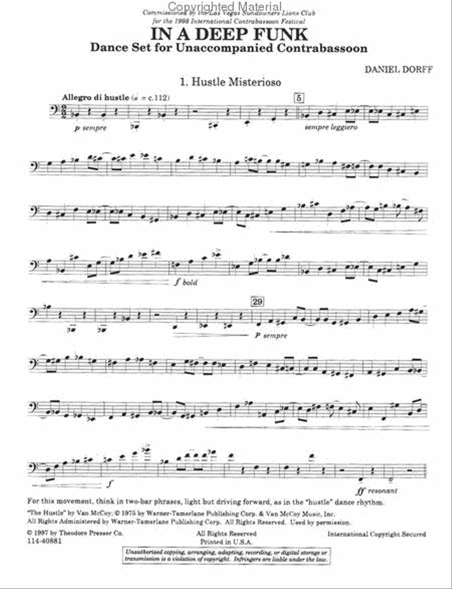 In A Deep Funk Chamber Music scores gallery preview page 2