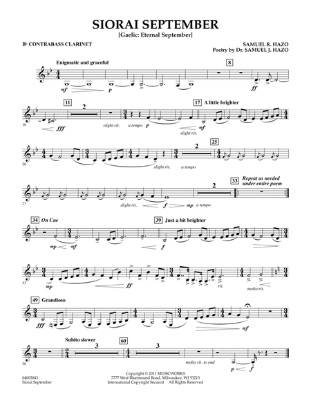 Siorai September - Bb Contra Bass Clarinet