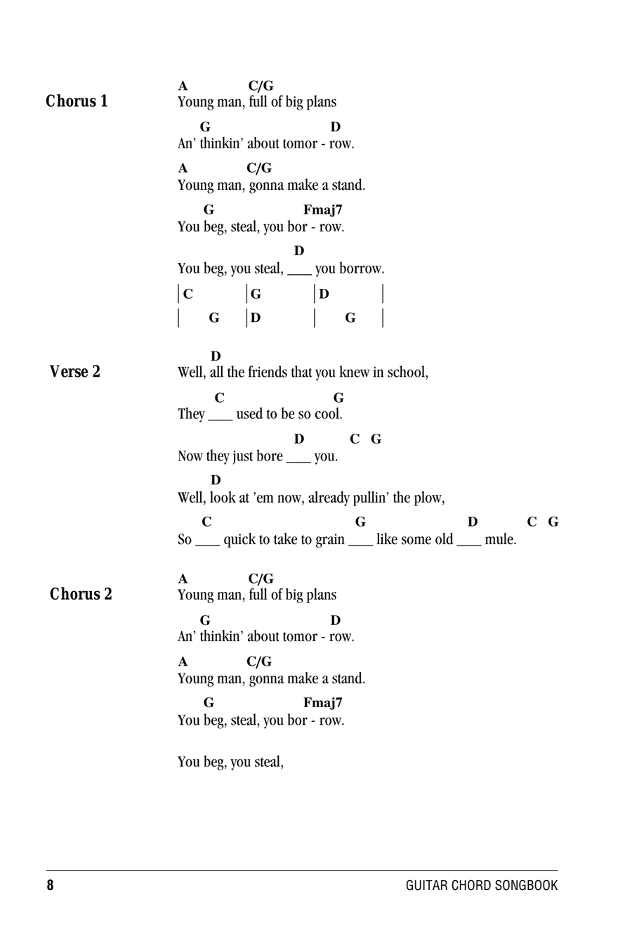 Beg Steal Or Borrow Acoustic Guitar scores gallery preview page 2