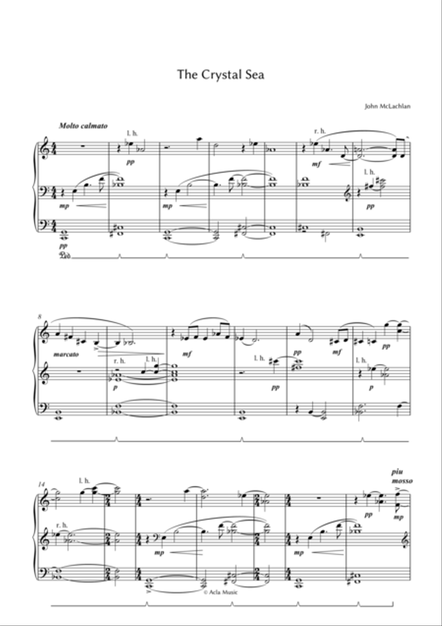 The Crystal Sea The Crystal Sea Piano Method scores gallery preview page 1