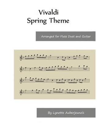 Book cover for Spring Theme - Flute Duet with Guitar Chords