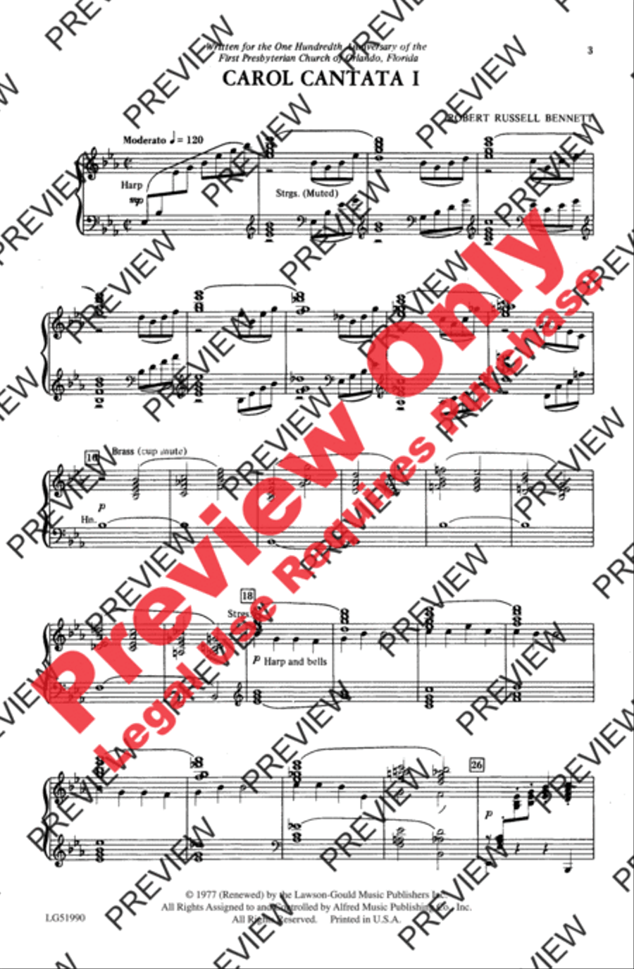 Carol Cantata Carol Cantata 4-Part scores gallery preview page 3