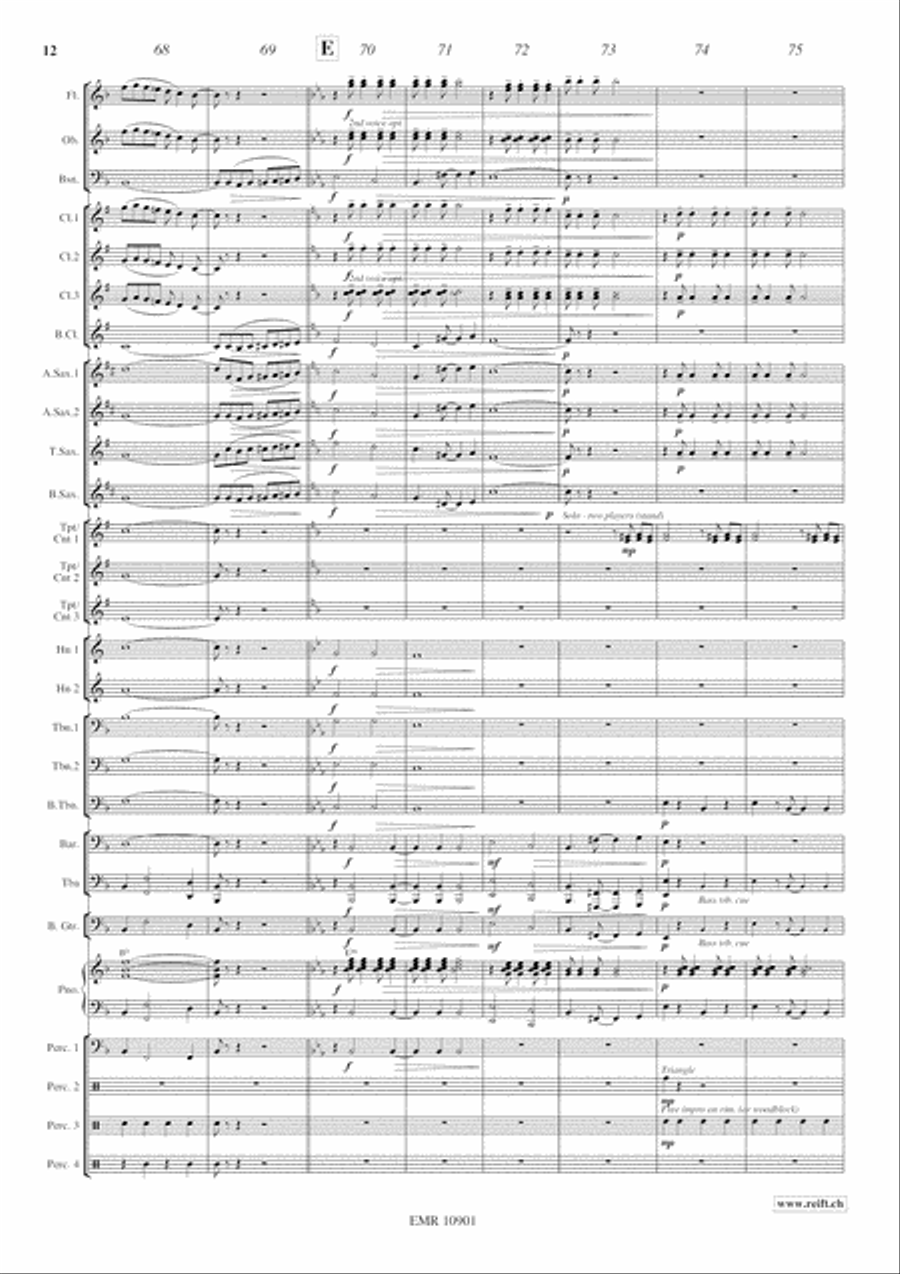 Jazzy Winds Jazzy Winds Concert Band scores gallery preview page 13