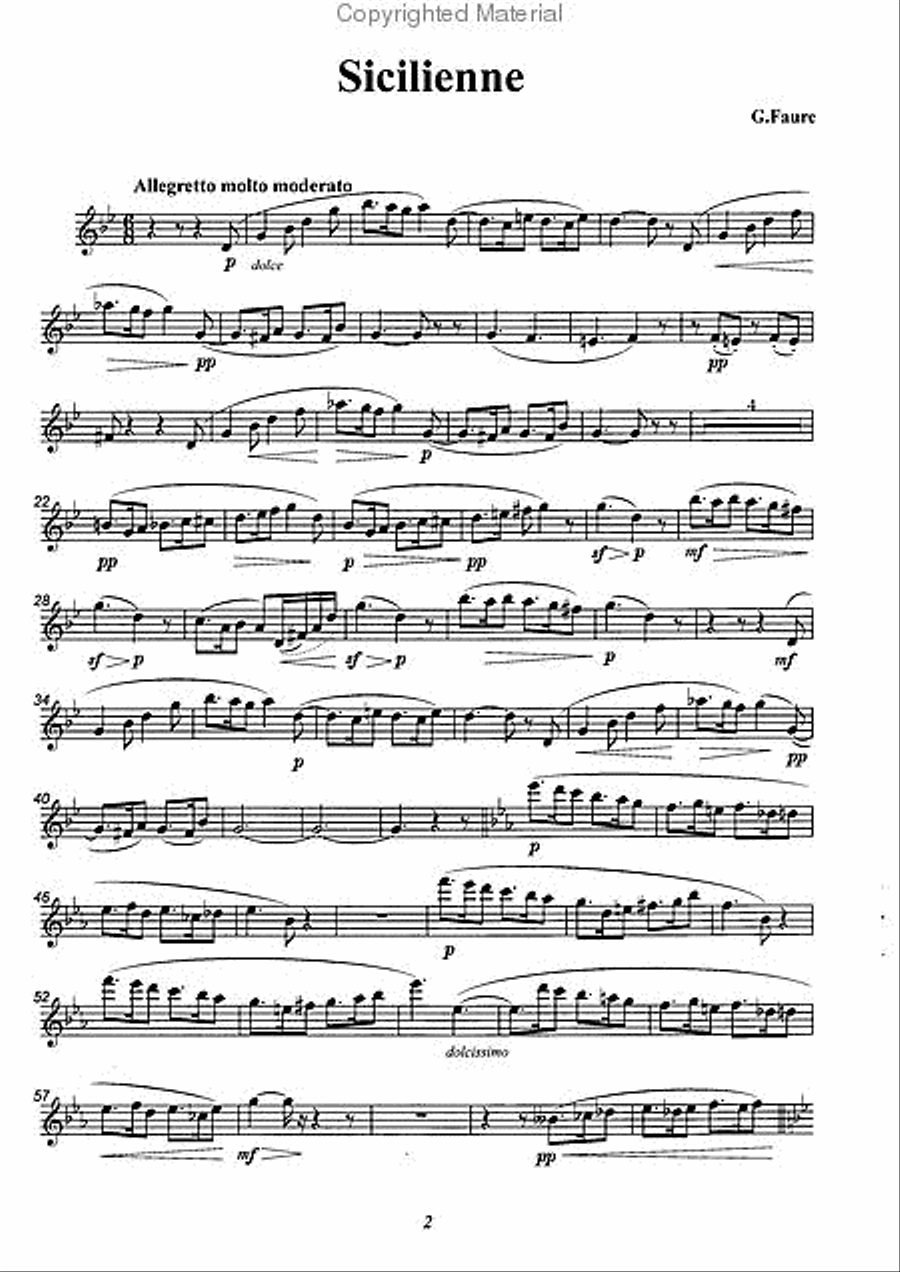 Flute Famous Pieces, Vol. 1 Flute Solo scores gallery preview page 2