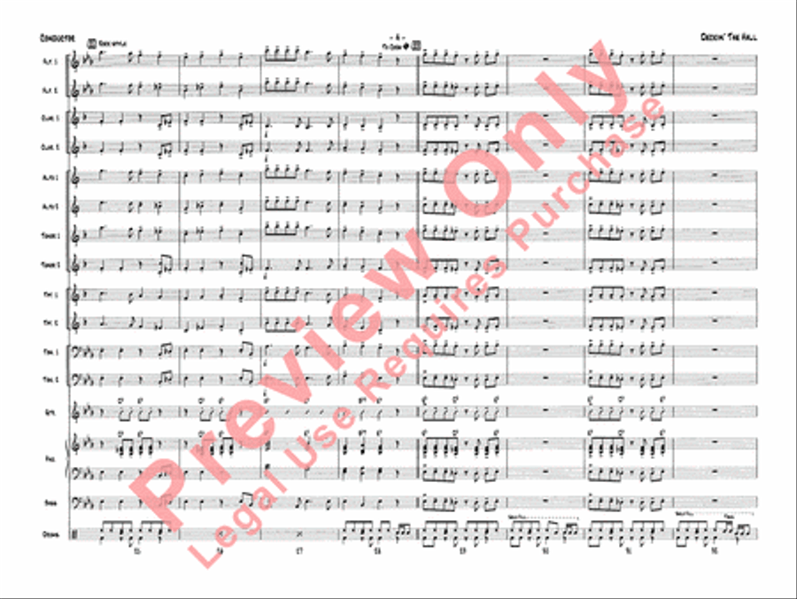Deckin' the Hall Deckin' the Hall Jazz Ensemble scores gallery preview page 7