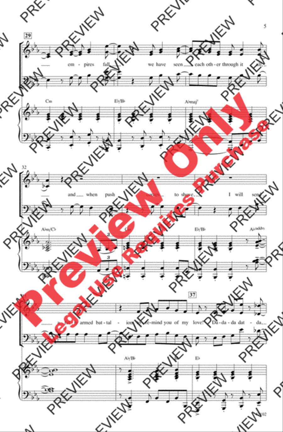 You'll Be Back 4-Part scores gallery preview page 5