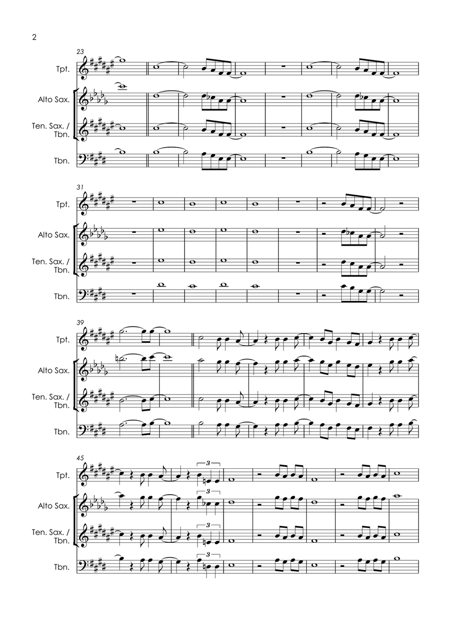 In The Midnight Hour Tenor Saxophone scores gallery preview page 4