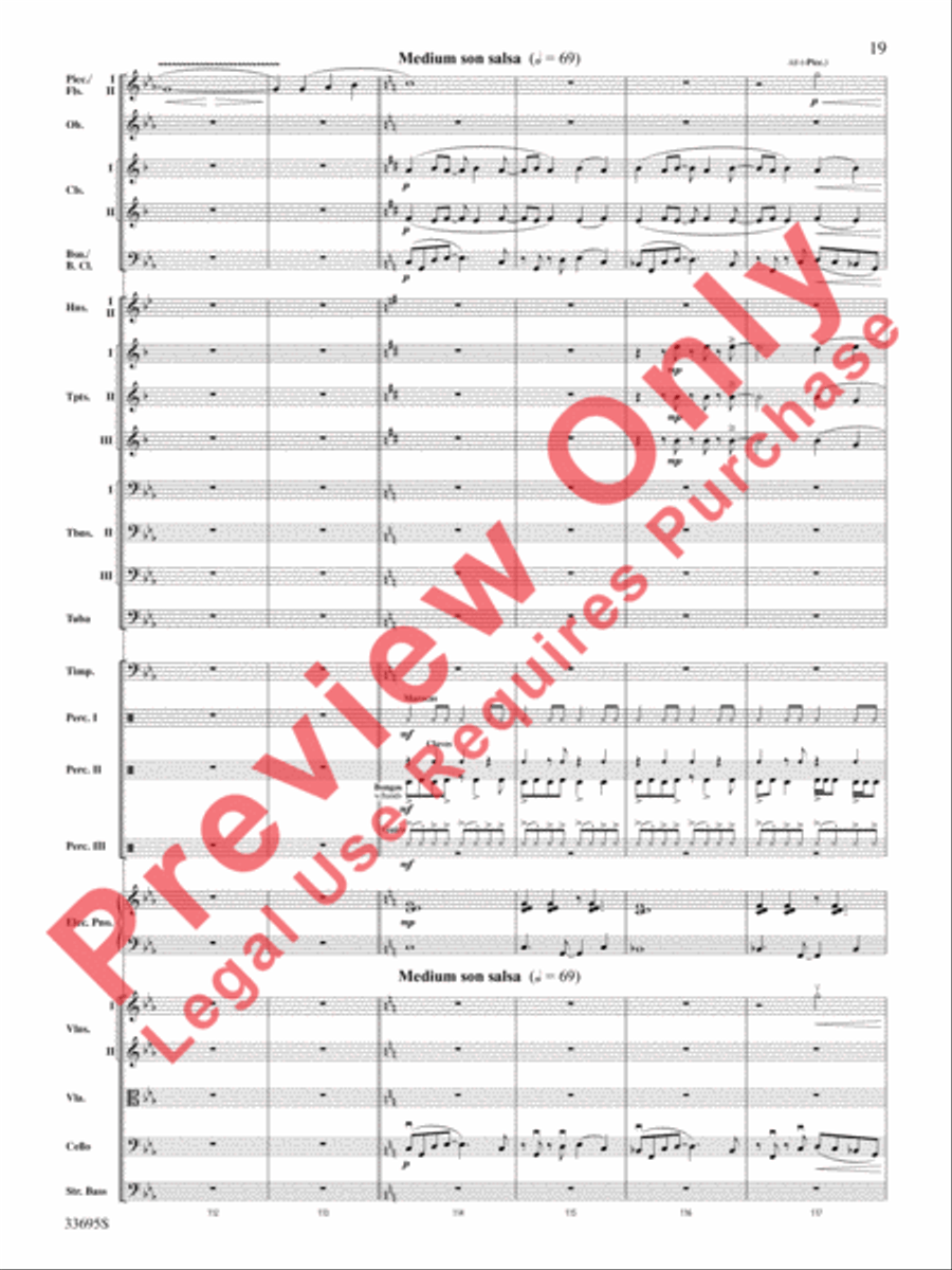 Danzas Cubanas Danzas Cubanas Full Orchestra scores gallery preview page 20