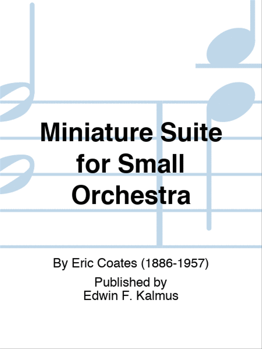 Miniature Suite for Small Orchestra Chamber Orchestra scores gallery preview page 1