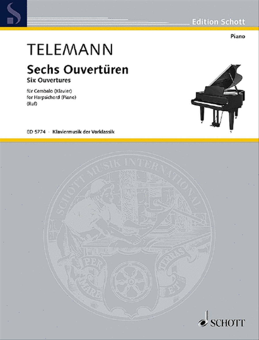 Six Overtures Harpsichord scores gallery preview page 1