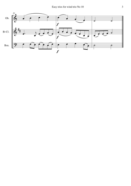 Drunken Sailor for wind trio (oboe, clarinet, bassoon) image number null