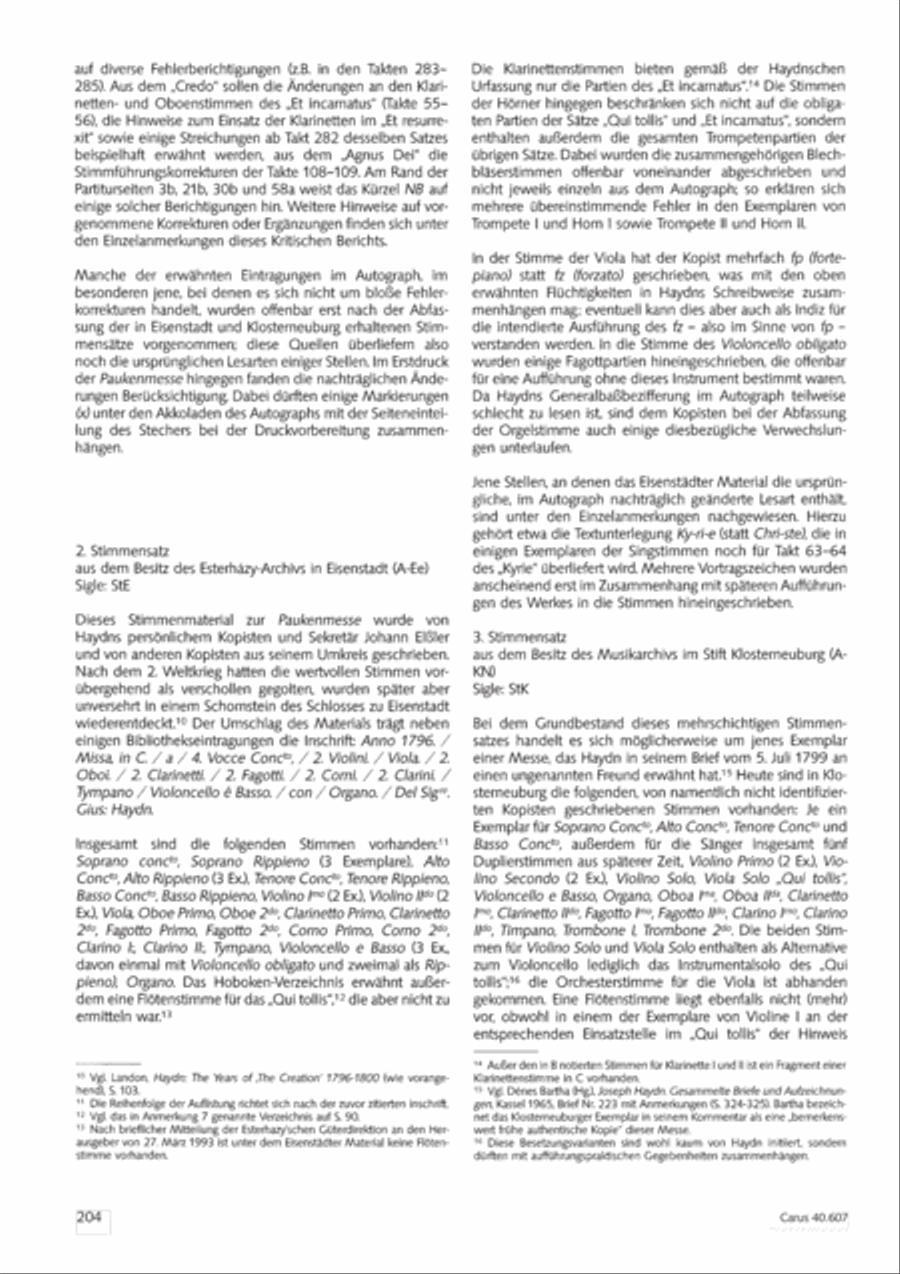 Mass in time of war (Missa in tempore belli) 4-Part scores gallery preview page 212
