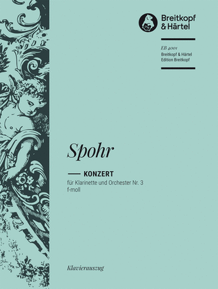 Book cover for Clarinet Concerto No. 3 in F minor