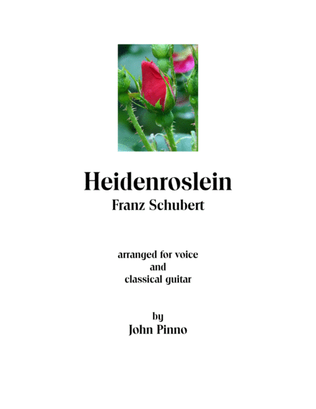 Book cover for Heidenroslein - Franz Schubert (1797-1828) for voice and classical guitar