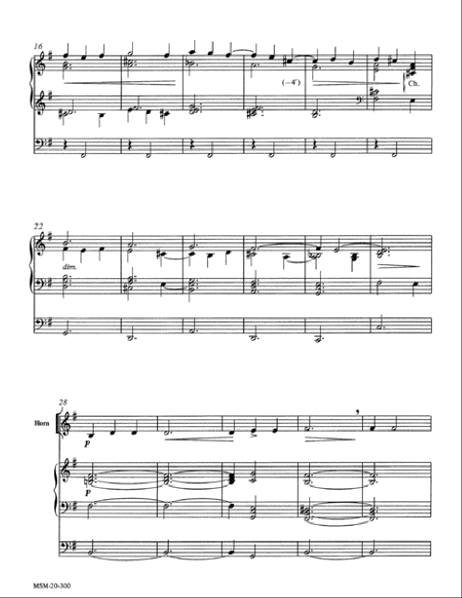 A Lenten Meditation Horn scores gallery preview page 2