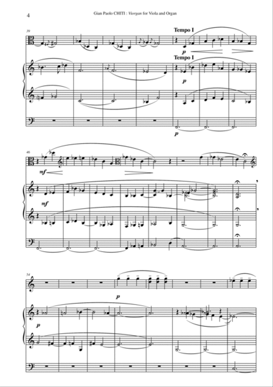 Gian Paolo Chiti: Viorgan for viola and organ String Duet scores gallery preview page 4
