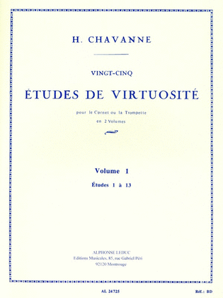Book cover for Twenty-five Studies Of Virtuosity, Vol.1 (cornet Or Trumpet)