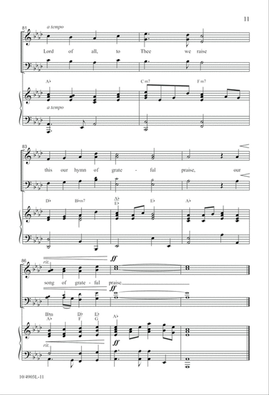 Thanks for Giving 4-Part scores gallery preview page 11