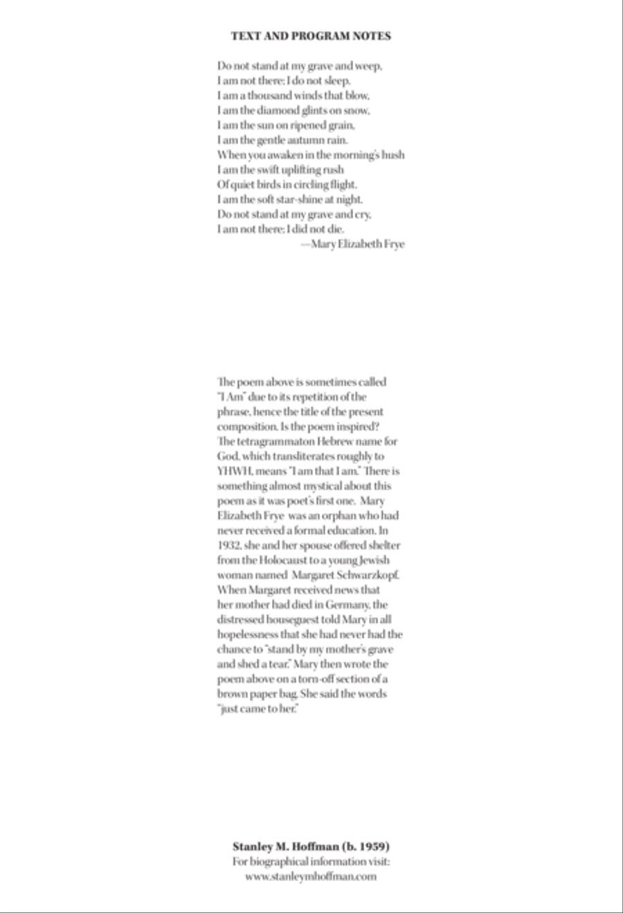 I Am 4-Part scores gallery preview page 2