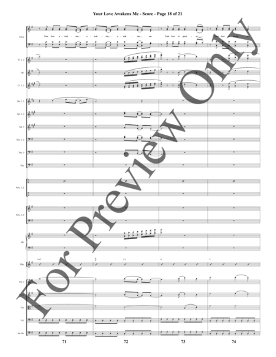 Road to Calvary - Orchestration by Daniel Semsen Choir - Sheet Music page 19