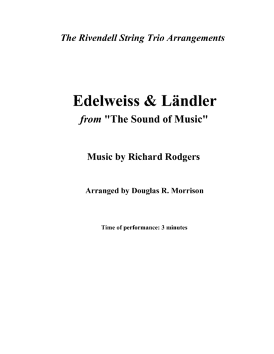 Edelweiss String Trio scores gallery preview page 1
