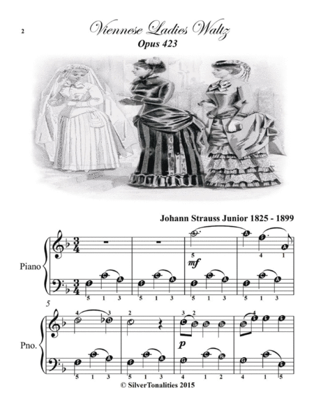 The Beautiful Waltzes of Johann Strauss Junior for Easiest Piano Book 3