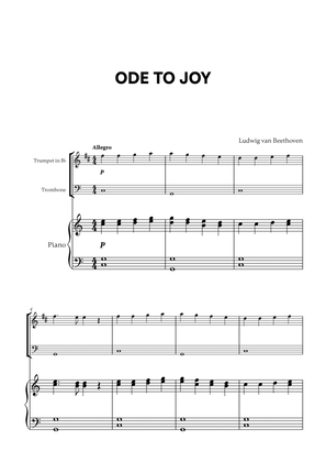 Beethoven - Ode to Joy for Trumpet in Bb, Trombone and Piano