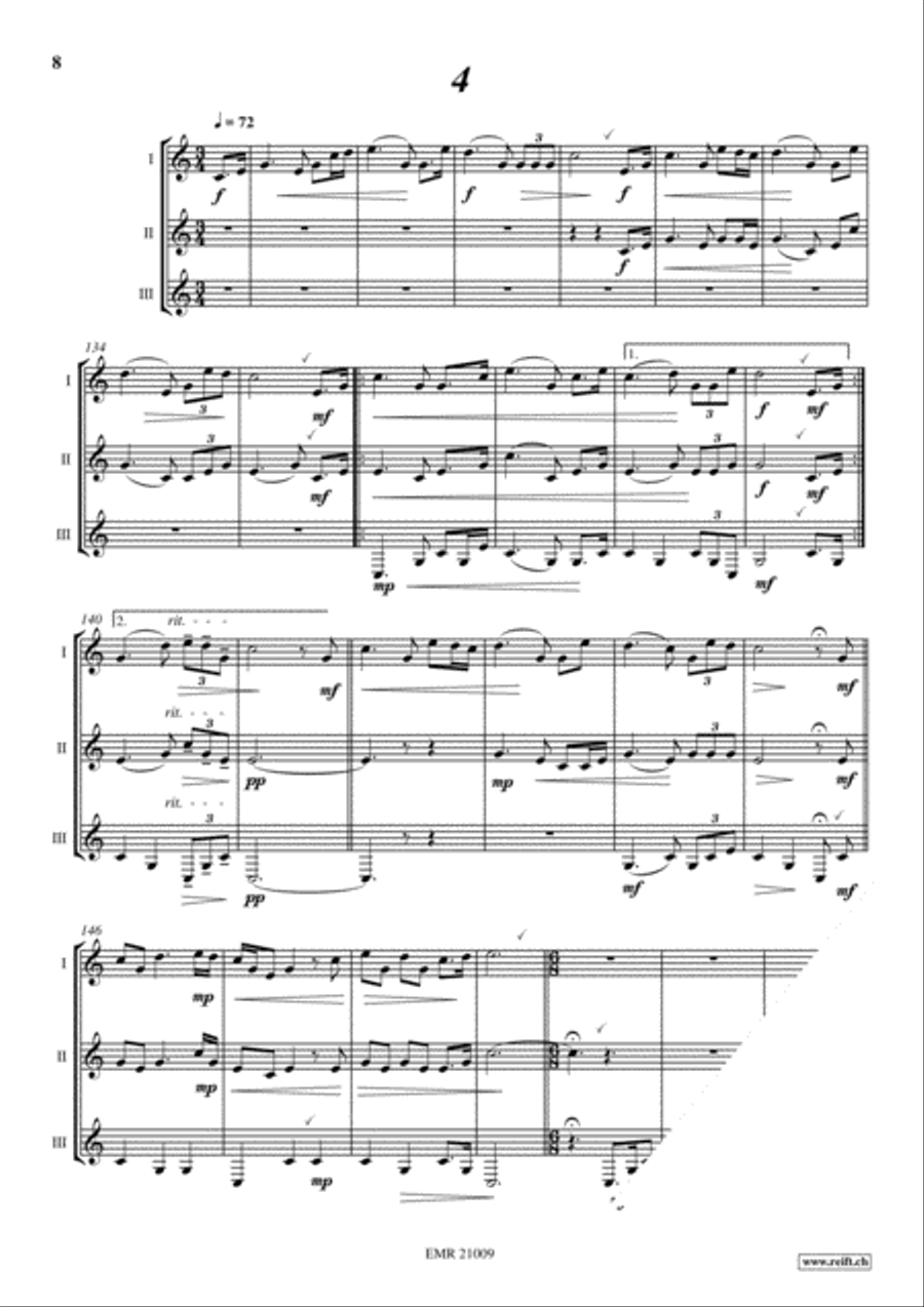 Les Trios des Copains Alphorn scores gallery preview page 6