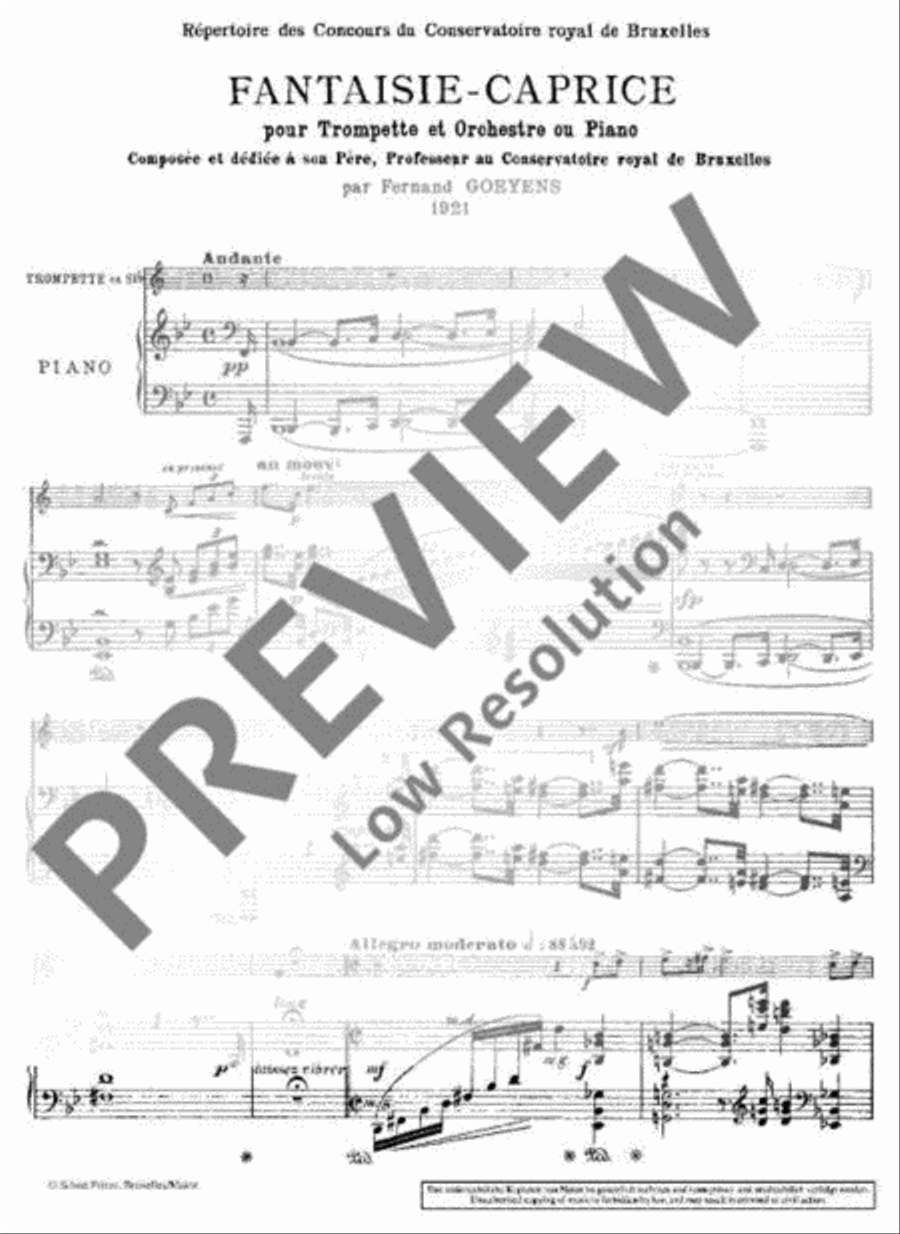 Fantaisie-Caprice Trumpet scores gallery preview page 3