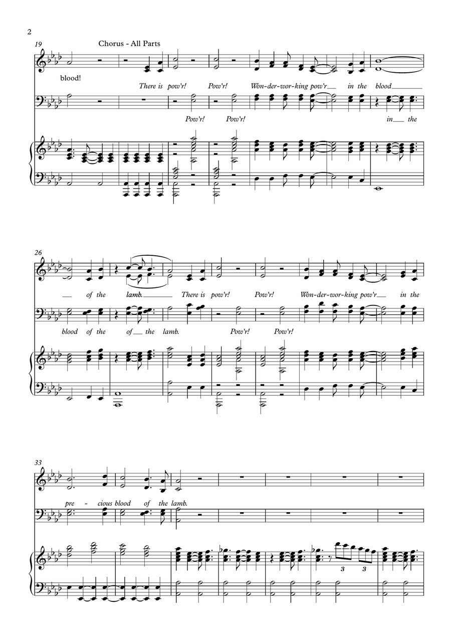 Wonder-Working Power 4-Part scores gallery preview page 2