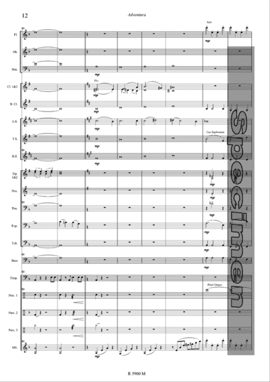 Adventura Concert Band scores gallery preview page 13