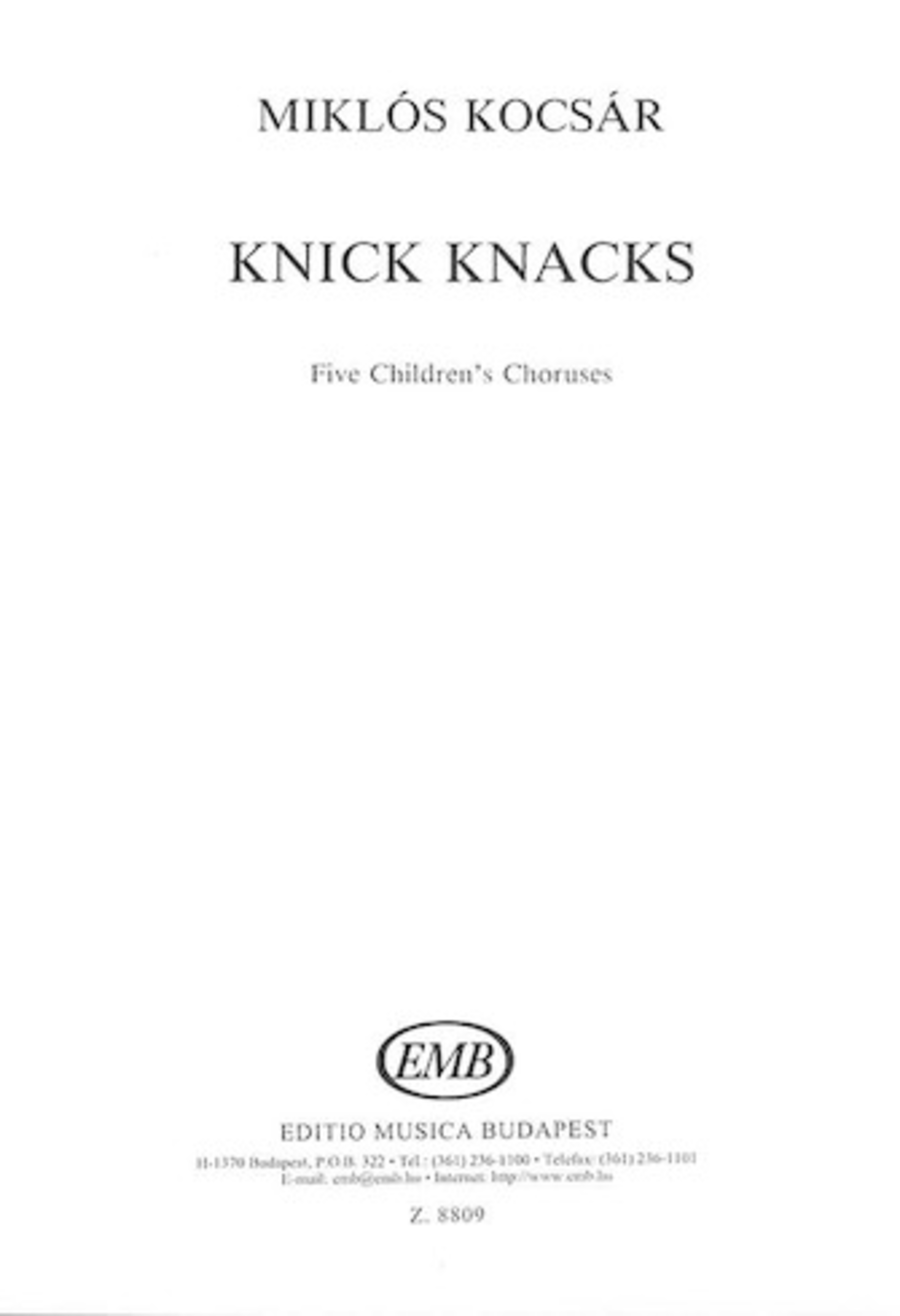 Knick Knacks Five Children's Choruses Sma/sa SSA scores gallery preview page 1
