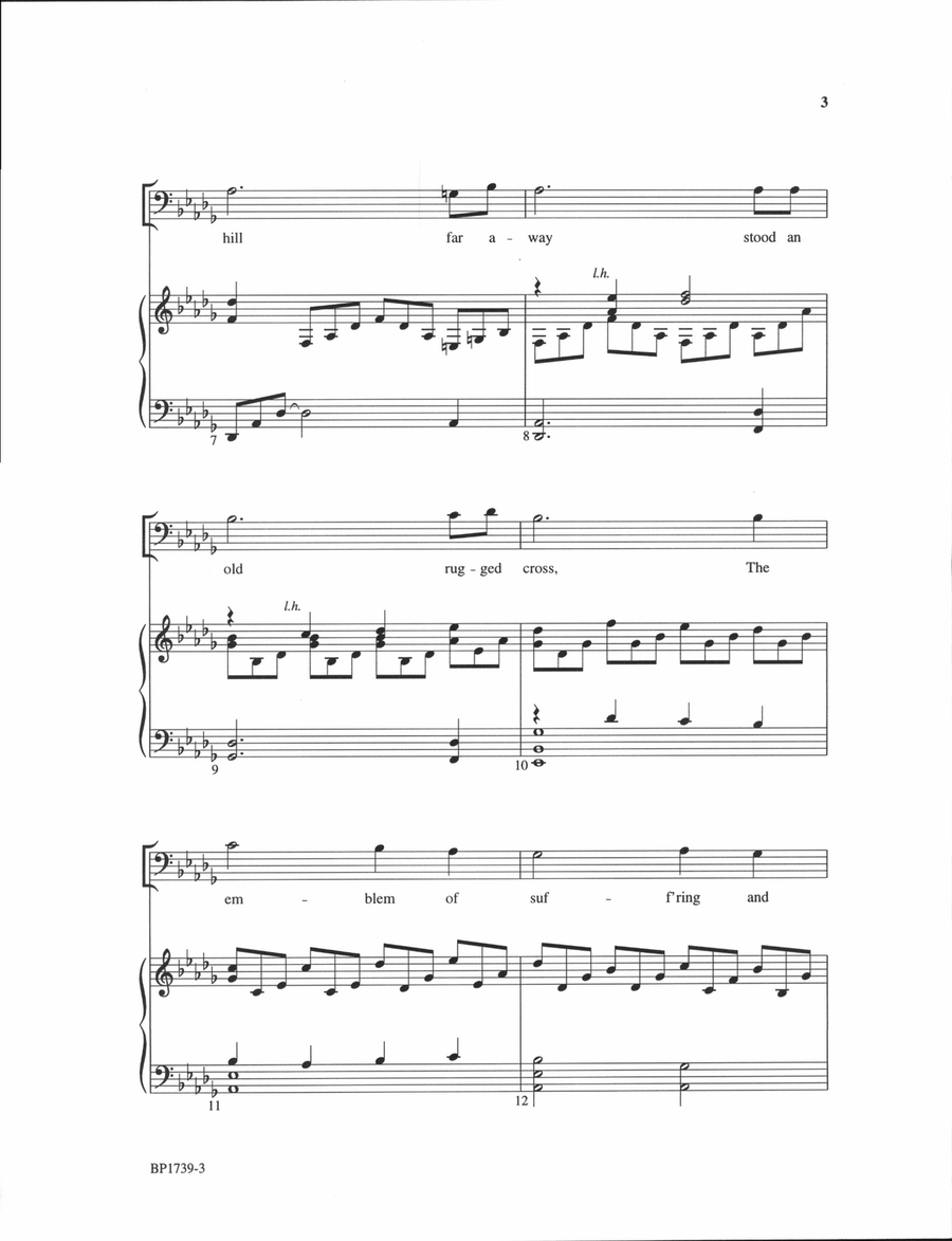 The Old Rugged Cross - Wright 4-Part scores gallery preview page 3