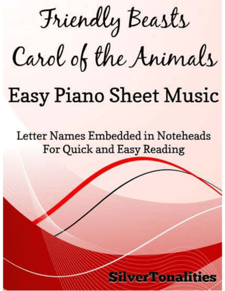 Friendly Beasts Easy Piano Sheet Music Easy Piano scores gallery preview page 1