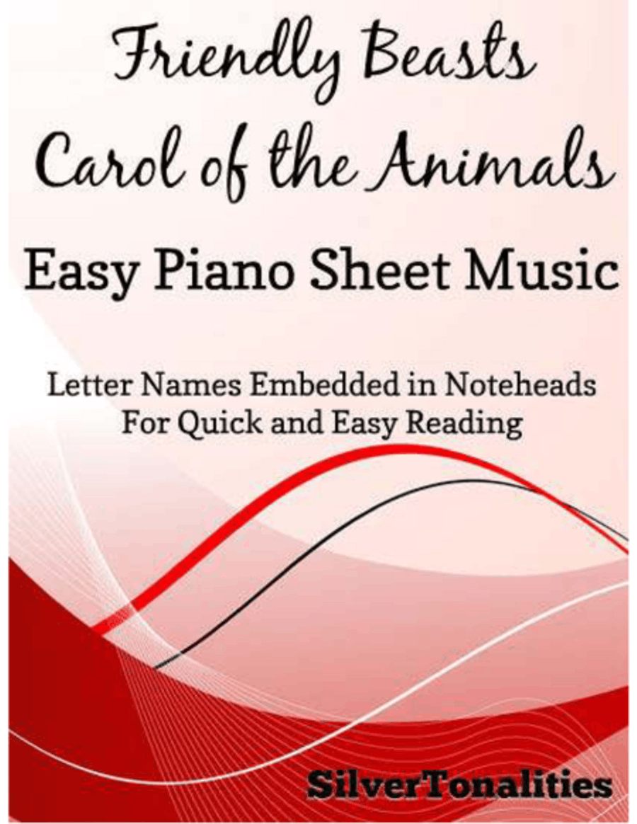 Friendly Beasts Easy Piano Sheet Music