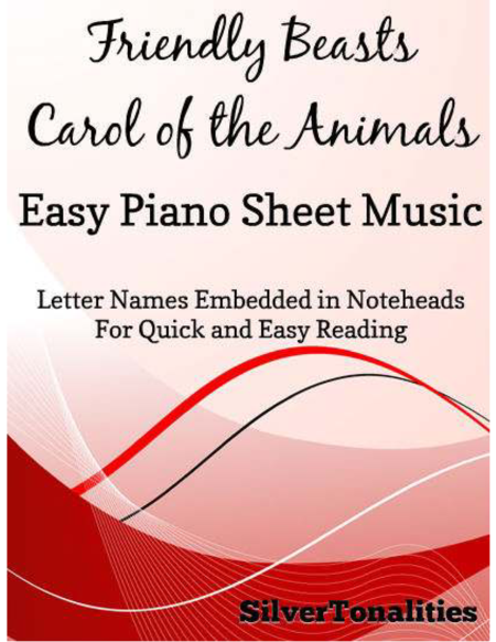 Friendly Beasts Easy Piano Sheet Music