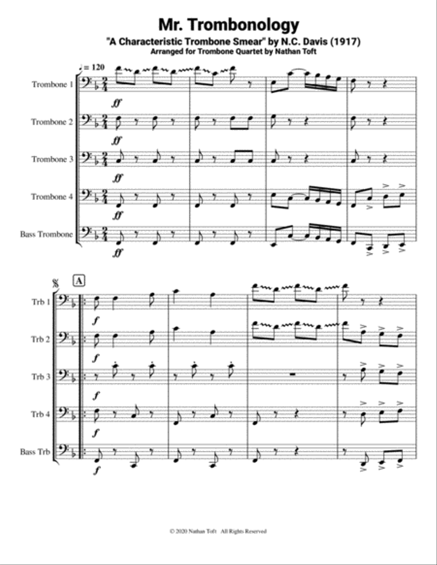 Mr. Trombonology Brass Ensemble scores gallery preview page 4