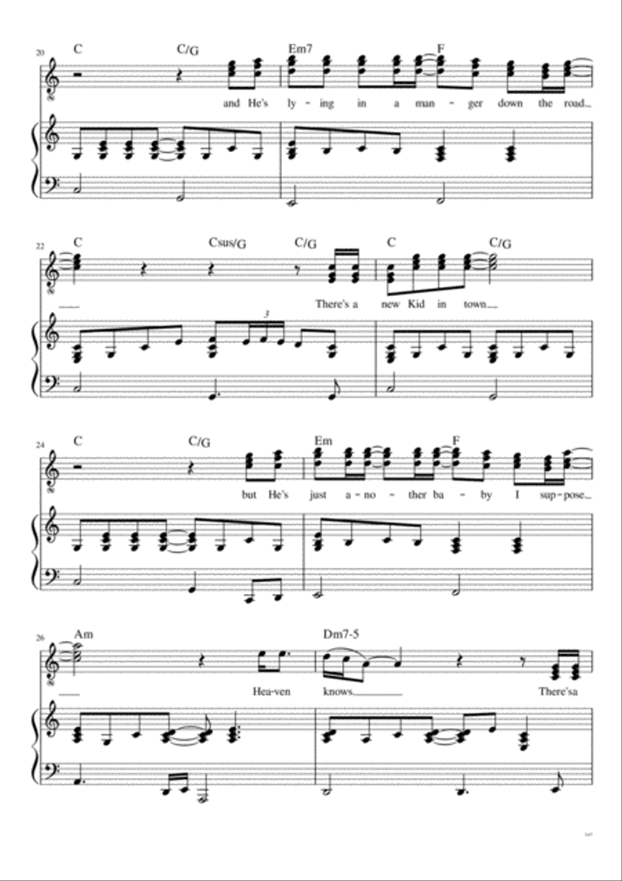 There's A New Kid In Town Voice scores gallery preview page 4