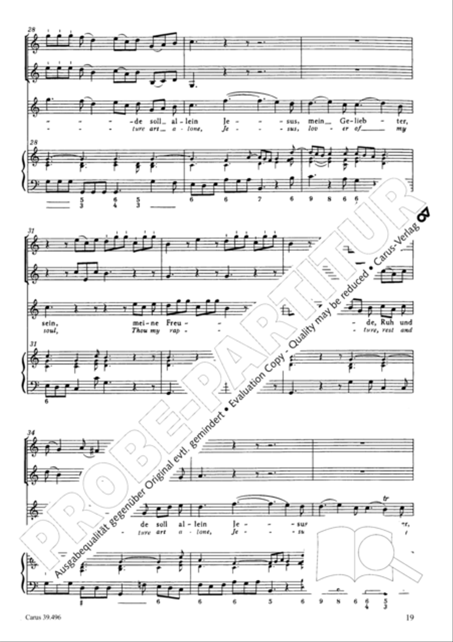 Triumph, O heavens (Jauchzet, ihr Himmel) SA scores gallery preview page 20