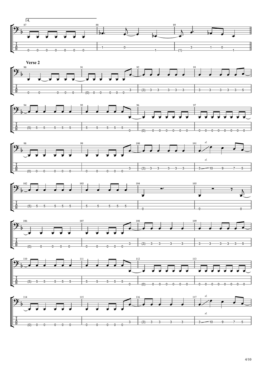 Take It Out On Me Guitar Tablature scores gallery preview page 4
