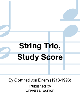 String Trio, Study Score