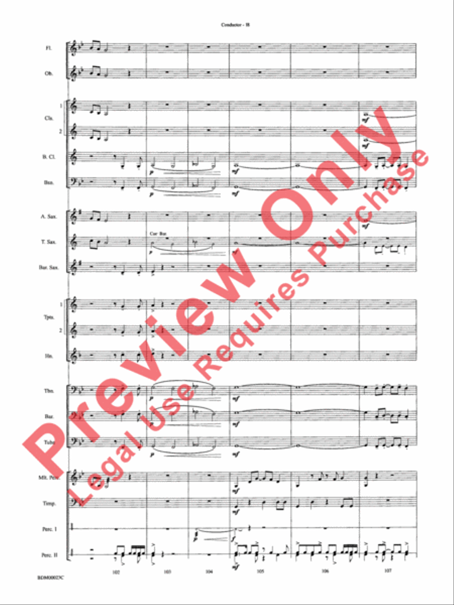 Under the Rice Moon Under the Rice Moon Concert Band scores gallery preview page 21