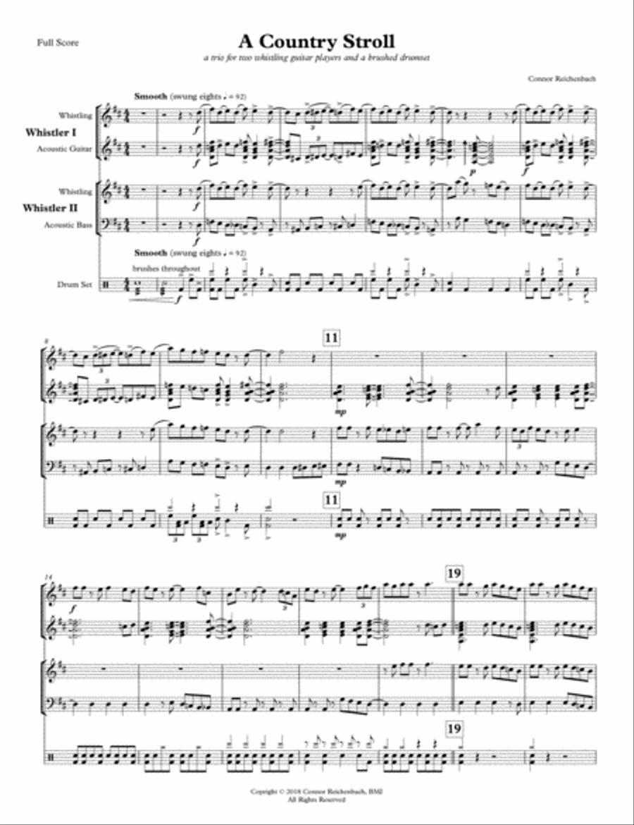 A Country Stroll Small Ensemble scores gallery preview page 1