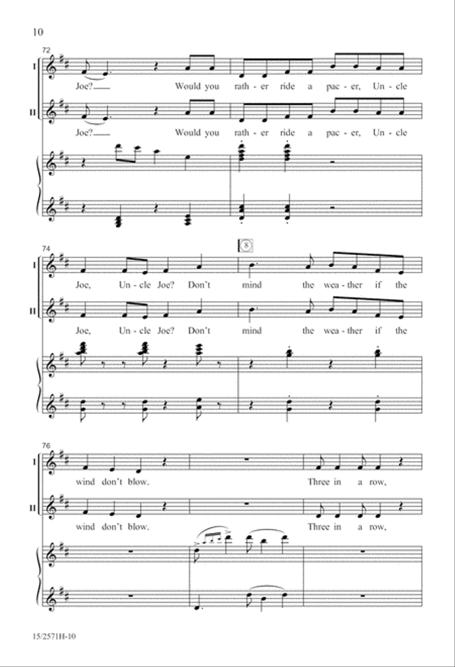 Uncle Joe 2-Part scores gallery preview page 11