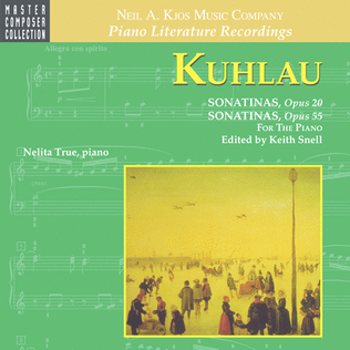 Book cover for Kuhlau - Sonatinas, Opus 20 & Opus 55 (CD)