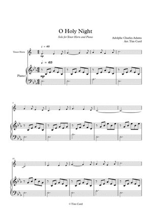 O Holy Night. For Solo Tenor-Horn in Eb and Piano