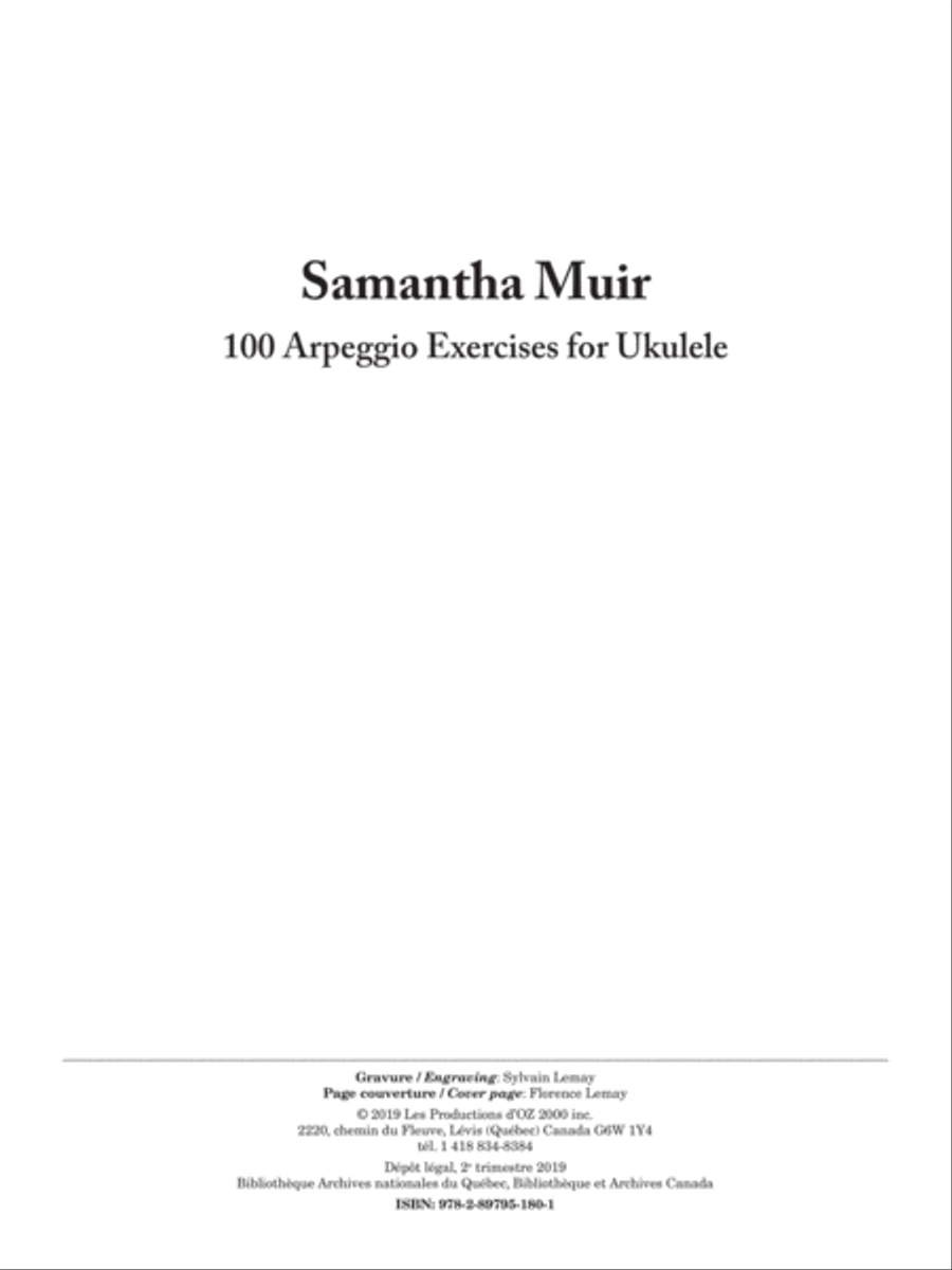 100 Arpeggio Exercises for Ukulele Ukulele scores gallery preview page 1