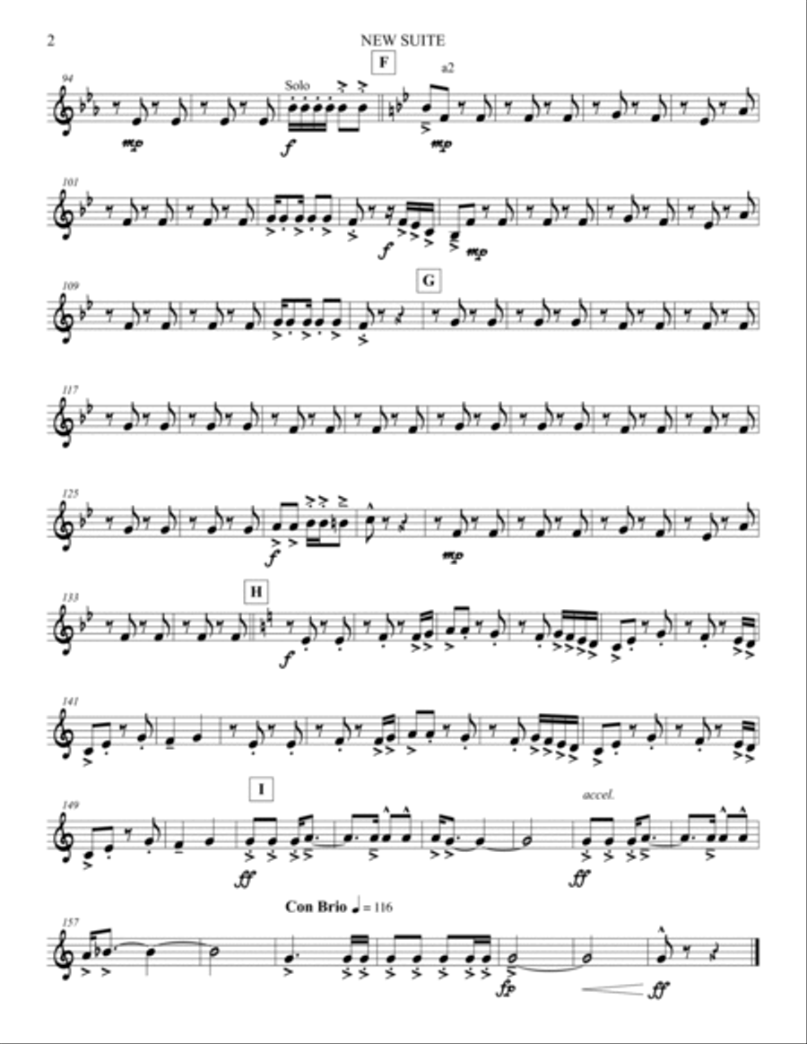 New Suite (Parts) [2] Concert Band scores gallery preview page 2