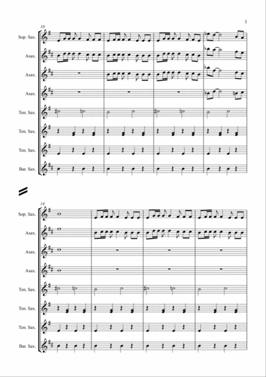 James Bond Theme Woodwind Quintet scores gallery preview page 3